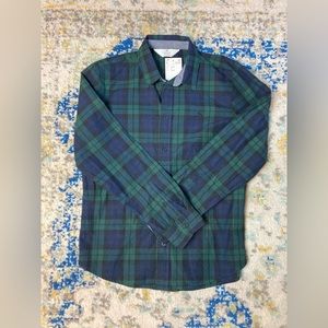 NWT H&M Plaid Button Down Boys Shirt Size 16